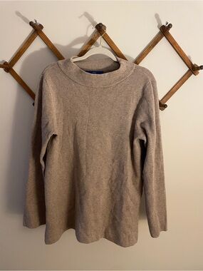 Apt. 9 Neutral Taupe Knit Crewneck Sweater
